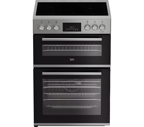 BEKO FDC6731S - Silver 60cm Freestanding Electric Ceramic Cooker - 69L Main Oven - A Energy
