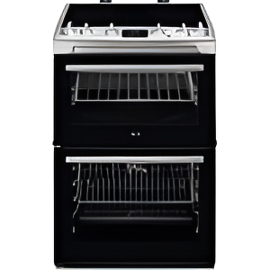 AEG CCX6540ACM - Stainless Steel Ceramic Electric Cooker with Double Oven - 77/39L Capacity - A Energy Rating