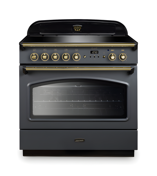 Rangemaster Classic FX 90 CLAS90FXEISL/B - Slate Induction Range Cooker - 90cm 5 Zone - A Energy
