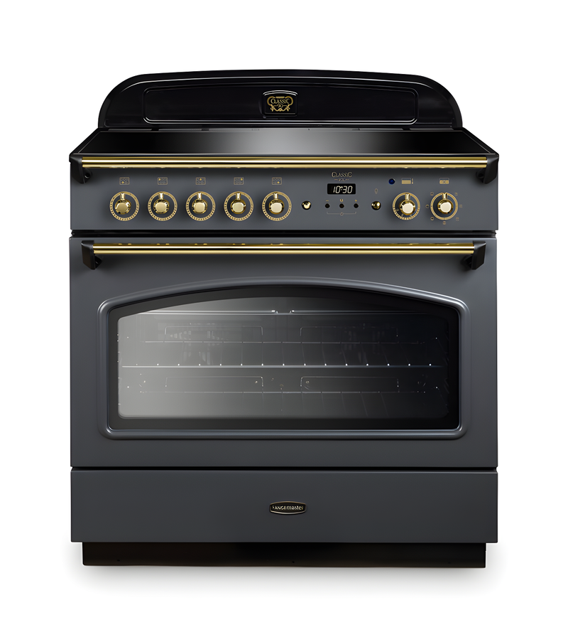 Rangemaster Classic FX 90 CLAS90FXEISL/B - Slate Induction Range Cooker - 90cm 5 Zone - A Energy