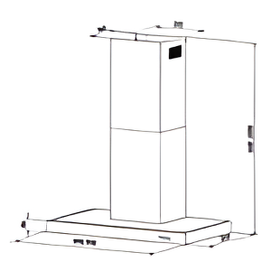 Caple ZC622 - Stainless Steel Chimney Hood - B Energy Rating