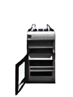 Teknix TKGD50X - Stainless Steel 50cm Freestanding Gas Cooker - Double Oven & 4 Burner Hob - A+ Energy