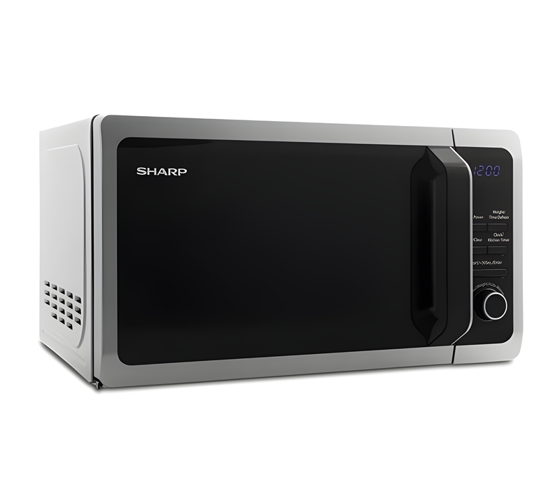 SHARP R274SLM - Silver Solo Microwave - 20L Capacity - E energy rating