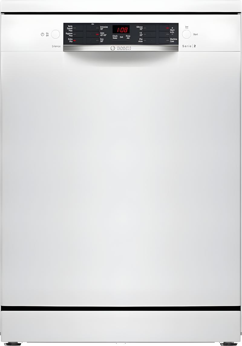Bosch SMS26AW08G Series 2 Freestanding Dishwasher 60cm White E energy
