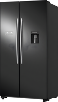 Hisense RS741N4WBE - Black American Fridge Freezer - 578L - E Energy Rating