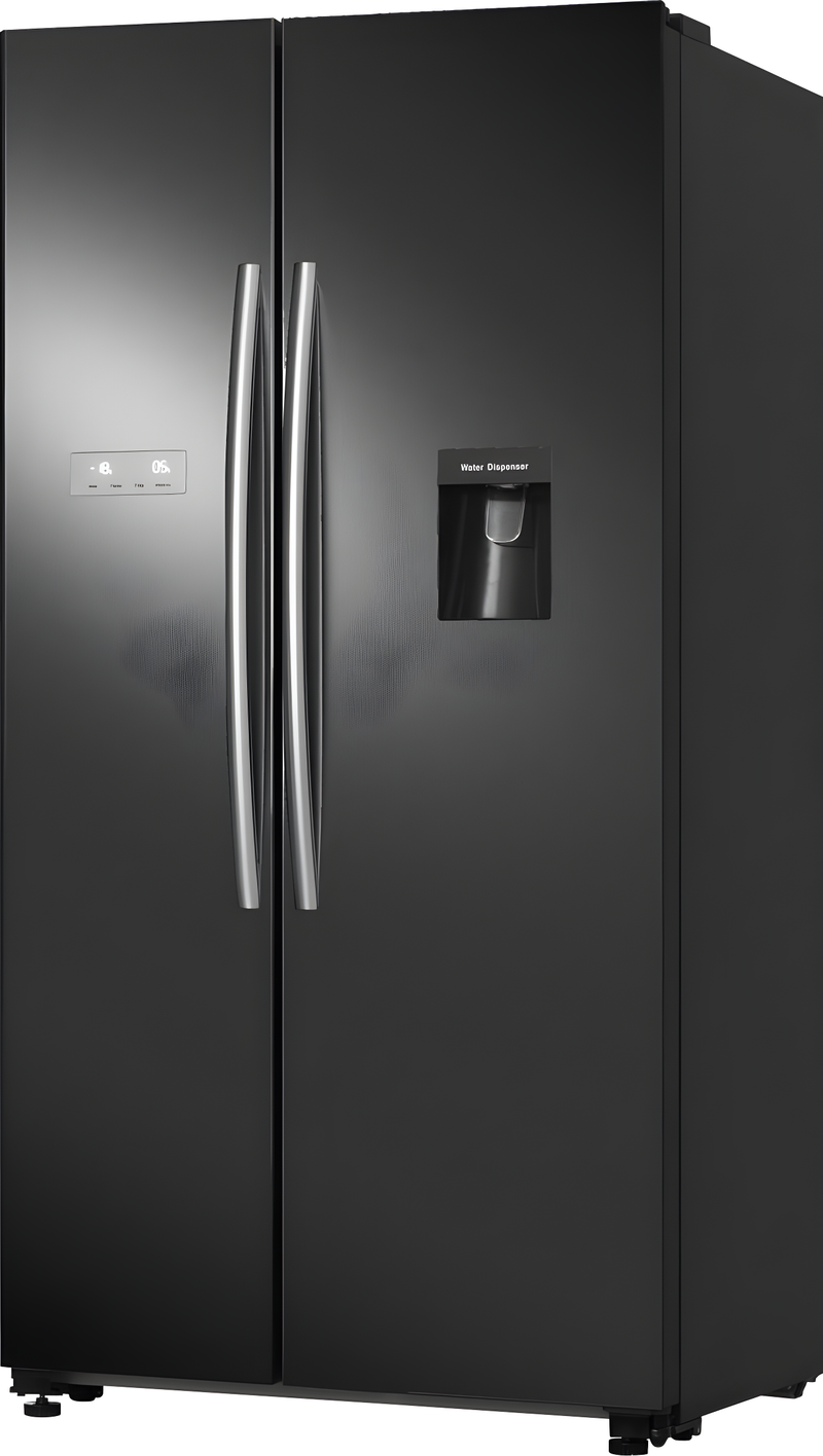 Hisense RS741N4WBE - Black American Fridge Freezer - 578L - E Energy Rating