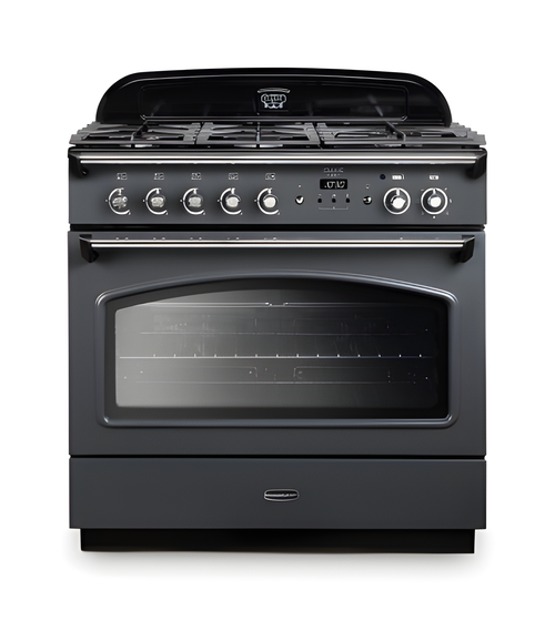 Rangemaster Classic FX CLAS90FXEISL/C - Slate 90cm Induction Range Cooker - 7 Zones - A Energy