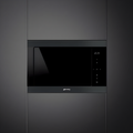 Smeg FMI325N - Matte Black 25L Built-In Microwave with Grill - 900W