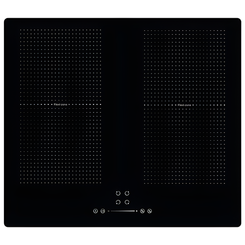 CATA WRFLEX60 - Black Glass 60cm Induction Hob - 4 Zone Flex - A Energy