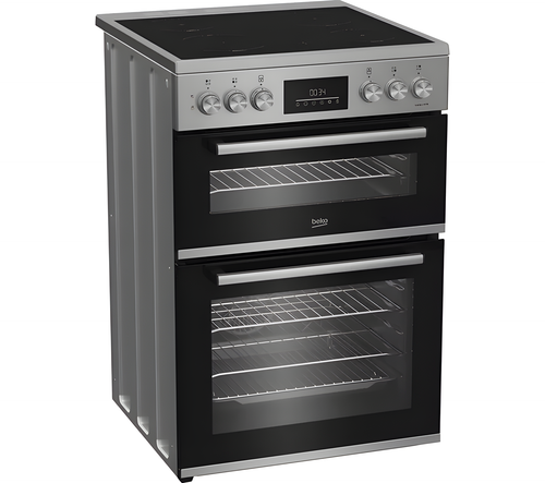 BEKO FDC6731S - Silver 60cm Freestanding Electric Ceramic Cooker - 69L Main Oven - A Energy