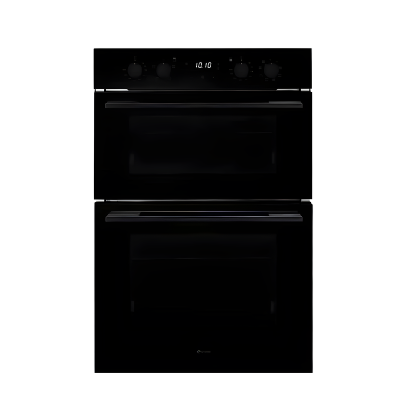 Caple C3371BG - Black Glass Double Ovens - 40/61L Capacity - B Energy Rating