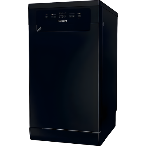 Hotpoint HP2FD10CS90BUK - Black Freestanding Slimline Dishwasher - 10 Place Settings - D Energy