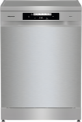 Hisense HS642D90XUK - Silver 14 Place Setting Freestanding Dishwasher - 60cm - 46 dB - D Energy