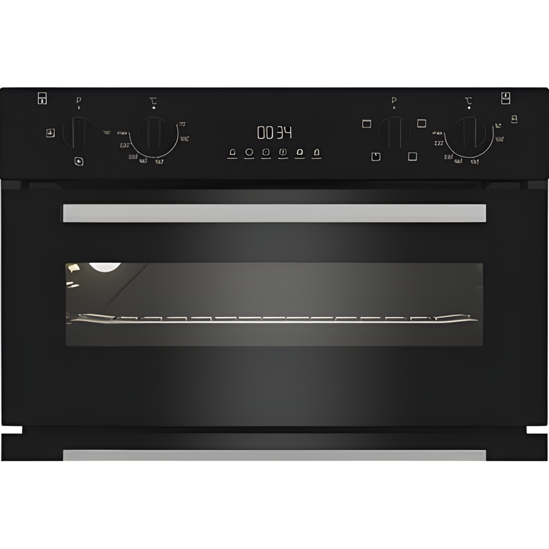 Indesit DUI 10D B - Black Built Under Double Oven - 48L + 36L - A++ Energy