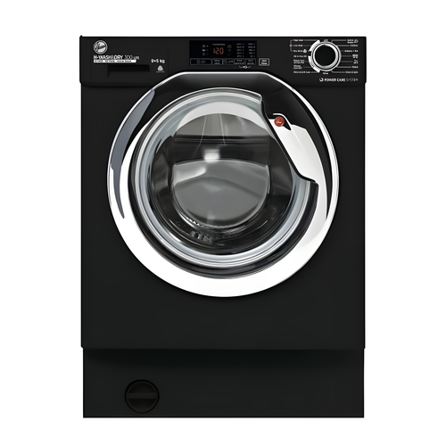 Hoover HBDS495D1ACBE-80 - Black & Chrome 9KG Washer Dryer - 1400 RPM - E energy