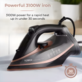 Tower T22013 - Blush Pink/Purple CeraGlide Iron - 3100W