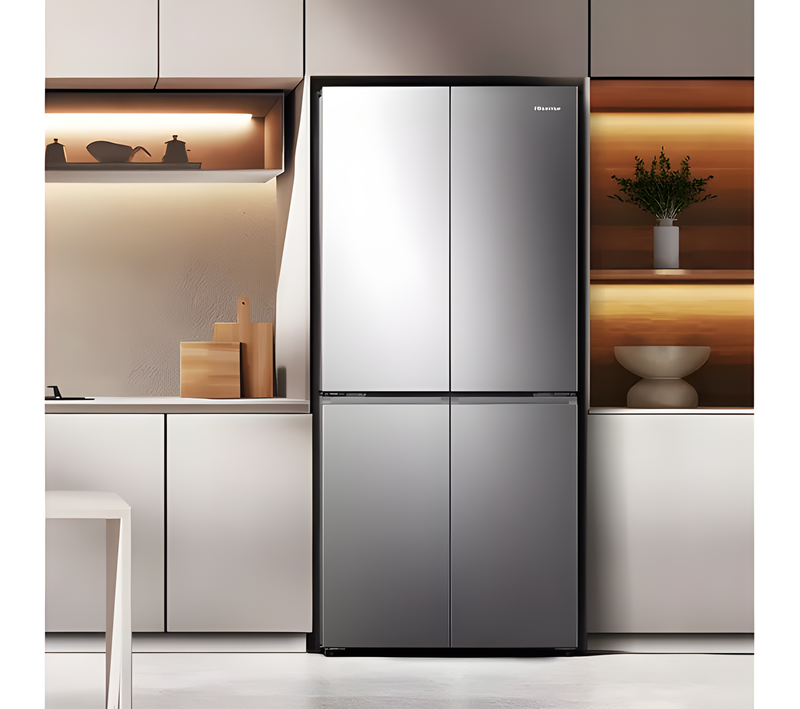 Hisense RQ5P470SAID - Stainless Steel American Fridge Freezer - 483L - D Energy Rating