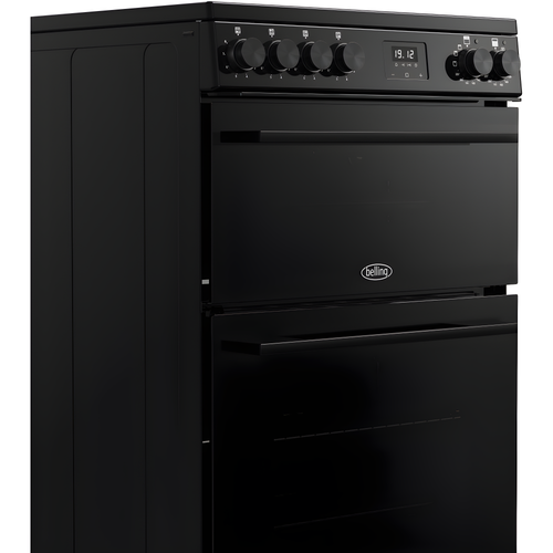 Belling BEL FSA VISION 60Ei 444412058 - Black Induction Electric Cooker - Double Oven - A Rated