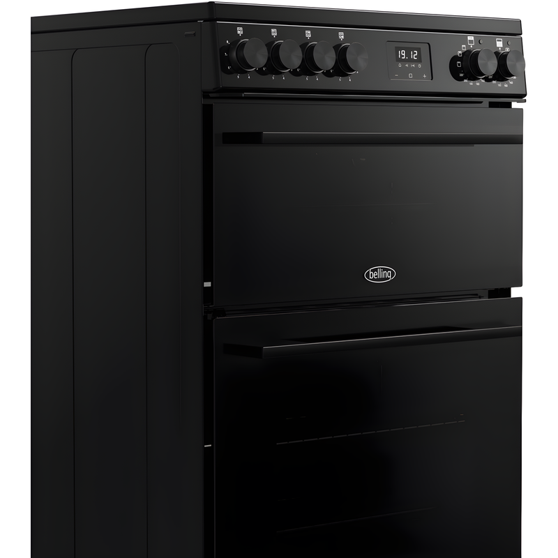 Belling BEL FSA VISION 60Ei 444412058 - Black Induction Electric Cooker - Double Oven - A Rated