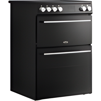 Belling BEL FSA VISION 60Ei BSS 444412059 - Black Induction Electric Cooker - Double Oven - A Rated