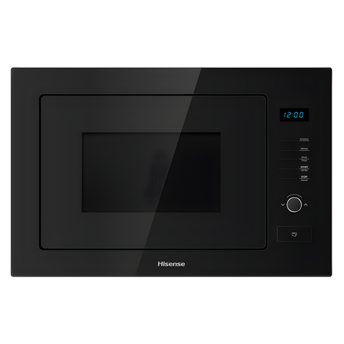 Hisense HB25MOBX7GUK - Black Built-In Microwave with Grill - 25L - 900W
