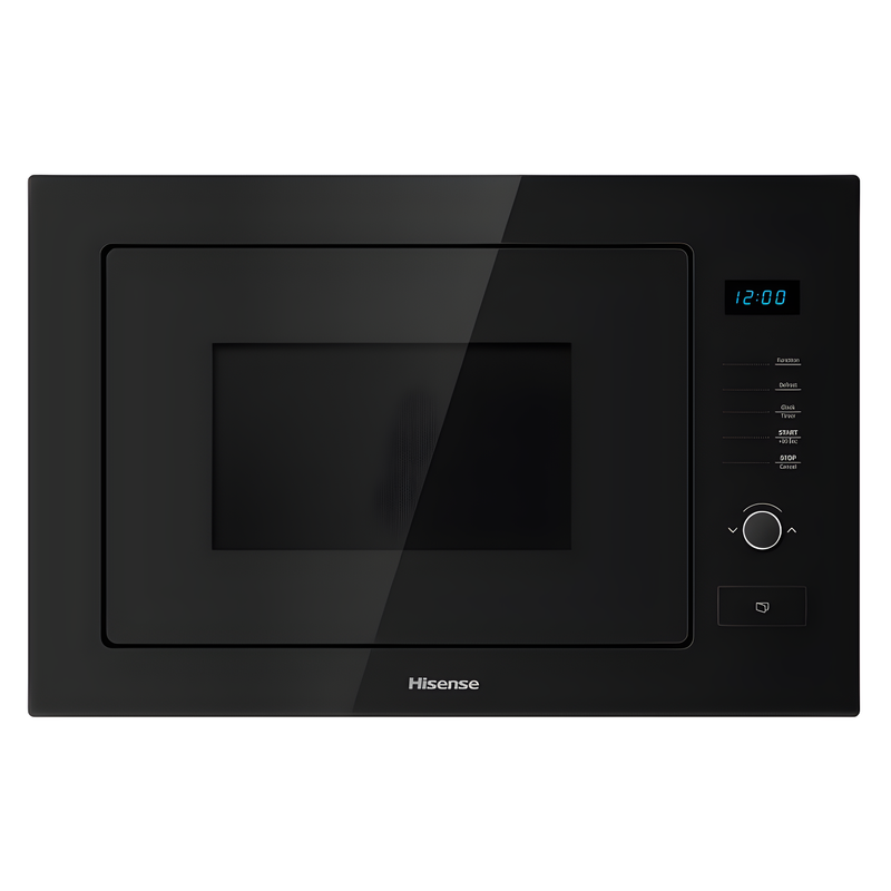 Hisense HB25MOBX7GUK - Black Built-In Microwave with Grill - 25L - 900W