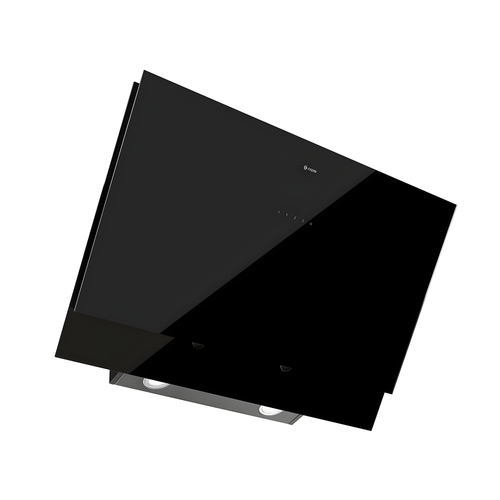 Caple ATA902 - Black Glass 90cm Chimney Cooker Hood - 648m³/h - A++ Energy