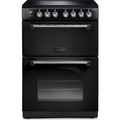 Rangemaster CLA60ECBL/C - Black Ceramic Electric Cooker - 69/39L Capacity - A Energy Rating