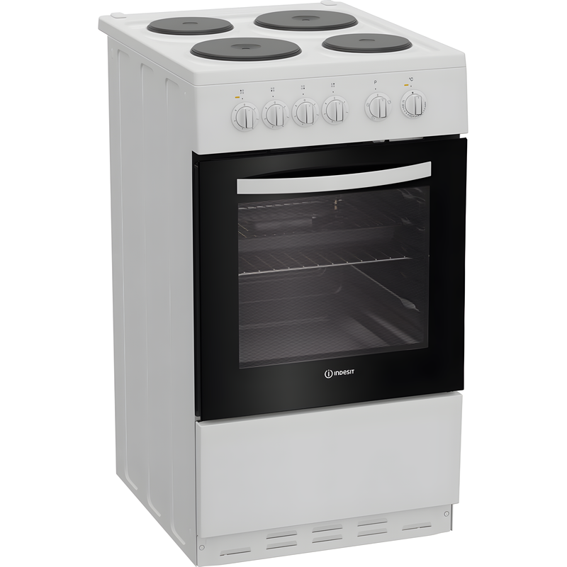 Indesit I5E3KMW - White Electric Cooker - 60L Single Oven - A Energy Rating
