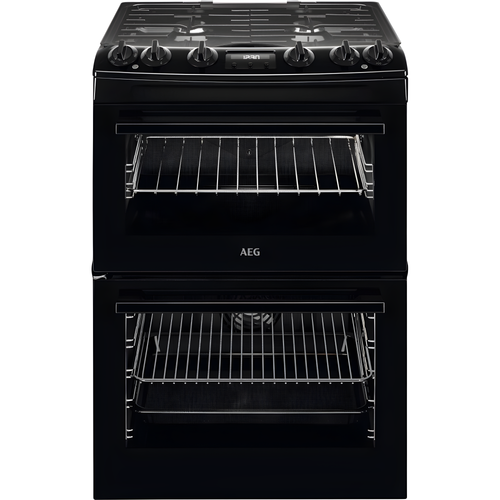 AEG CKX6540ACB - Black Dual Fuel Cooker - 77/39L Capacity - A Energy Rating