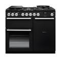 Rangemaster NEX100DFPCBL/CM1 - Charcoal Black 100cm Range Cooker - Dual Fuel - A Energy
