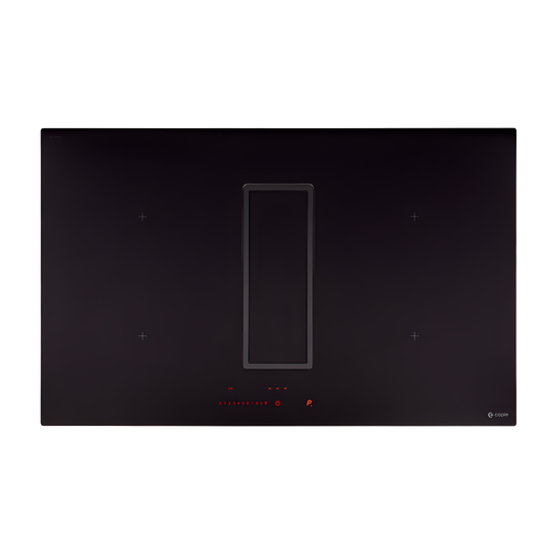 Caple DD832BK - Black 78cm Induction Hob with Downdraft Extractor - A++ Energy