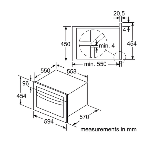 Bosch CMA583MS0B Built-in Combination Microwave - Stainless Steel