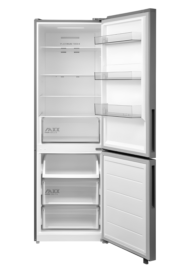 Midea MDRB548MME46 - Inox Fridge Freezer - 401L - E Energy
