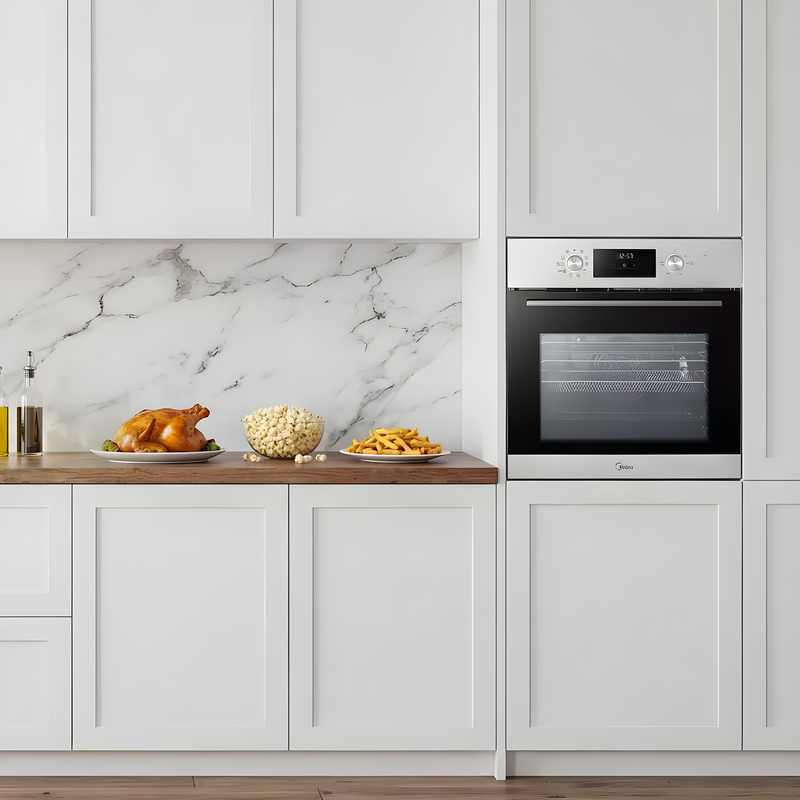 Midea MBO65M90D2C-SS - Stainless Steel Built-In Single Oven - 71L - A+ Energy