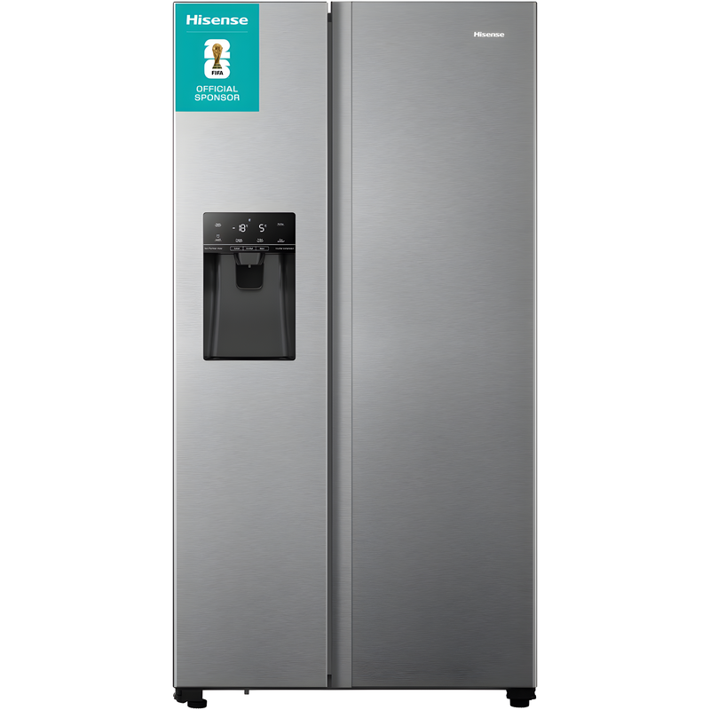 Hisense RS694N4TIE - Stainless Steel American Fridge Freezer - 562L Capacity - E Energy Rating