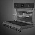 Smeg SO4301M0N - Matt Black Microwave with grill Oven - 40 litres - Built-in