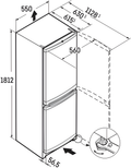 Liebherr CUE3331 - White Freestanding 60/40 Fridge Freezer - 296L - E Rated