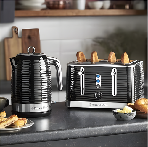 Russell Hobbs 24381 - Black 4 Slice Toaster - 1800W