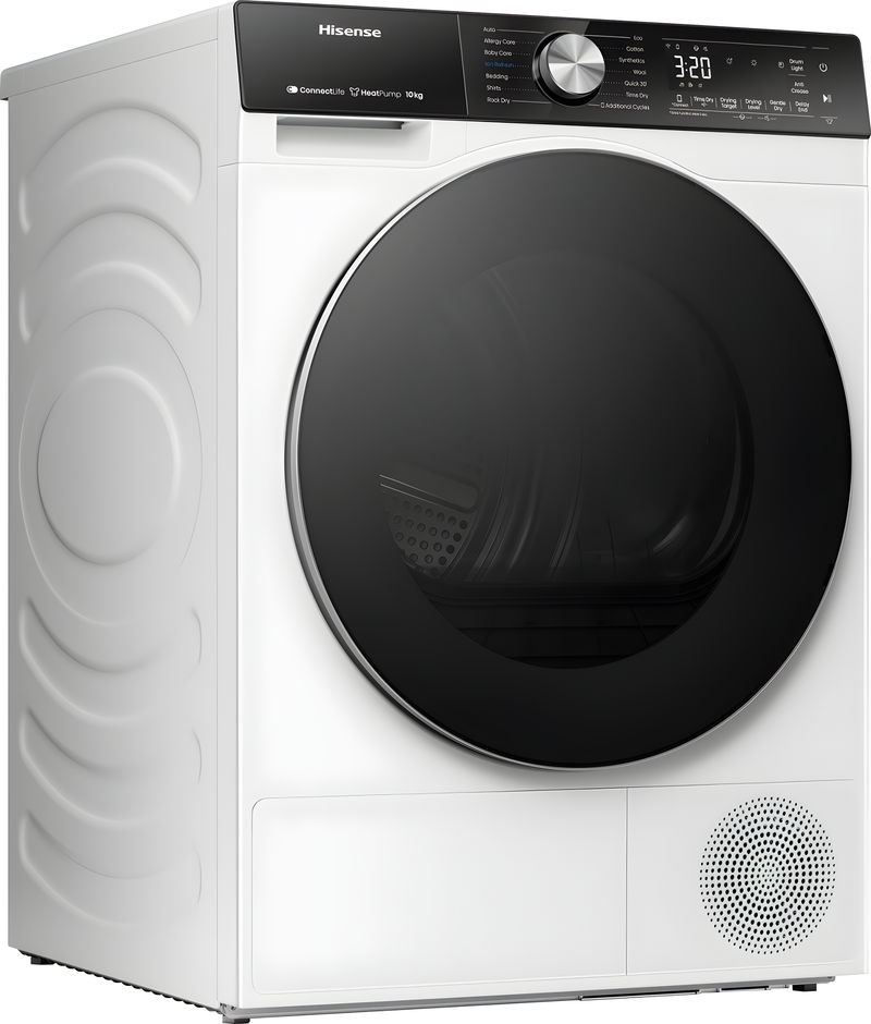 Hisense DH5S102BW - White 10KG Tumble Dryer - Heat Pump - B Energy