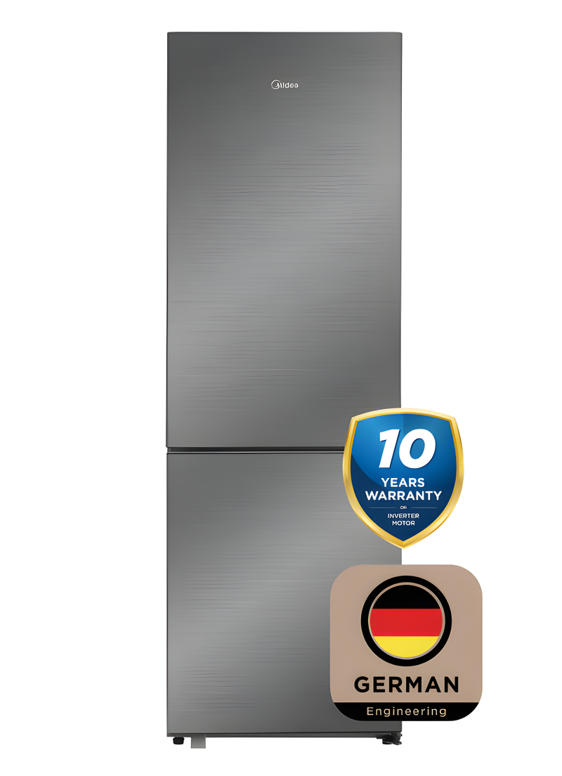 Midea MDRB548MME46 - Inox Fridge Freezer - 401L - E Energy