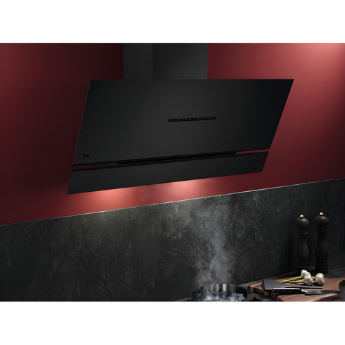 AEG NDV9791AT - Matt Black Chimney Cooker Hood 90cm - 760 m³/h - A+ Energy