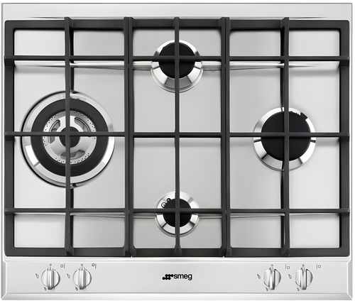 Smeg P261XGH - Stainless Steel Gas Hob - 60cm - 4 Burners