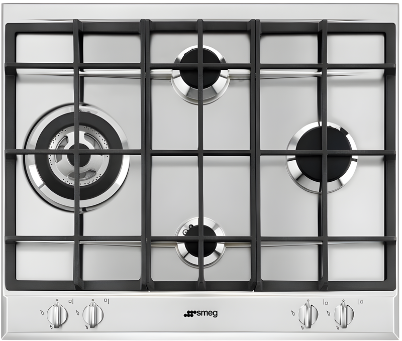Smeg P261XGH - Stainless Steel Gas Hob - 60cm - 4 Burners