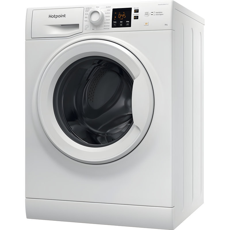 Hotpoint NSWF 846 W UK - White Freestanding 8KG Washing Machine - 1400 RPM - A energy