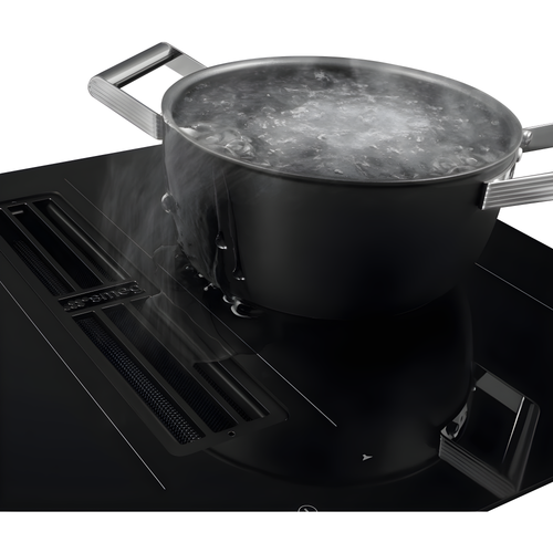Smeg HOBD472D2 - Black 80cm Vented Induction Hob - 4 Zones - A+ Energy Rating