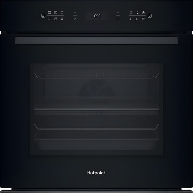 Hotpoint HOI68CT0SBUK - Black Built-In Single Oven - 73L - A+ Energy
