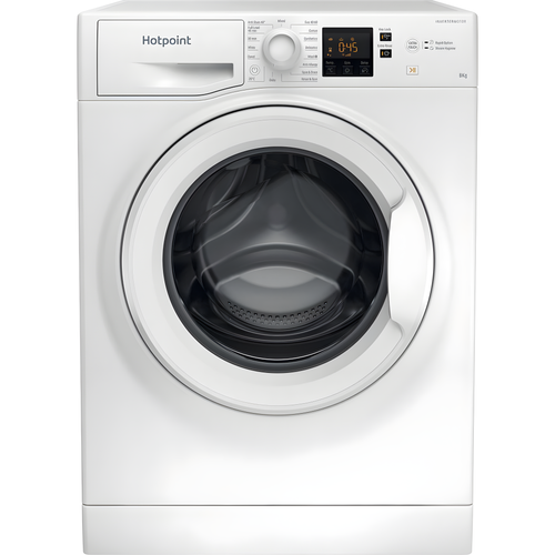 Hotpoint NSWF 846 W UK - White Freestanding 8KG Washing Machine - 1400 RPM - A energy