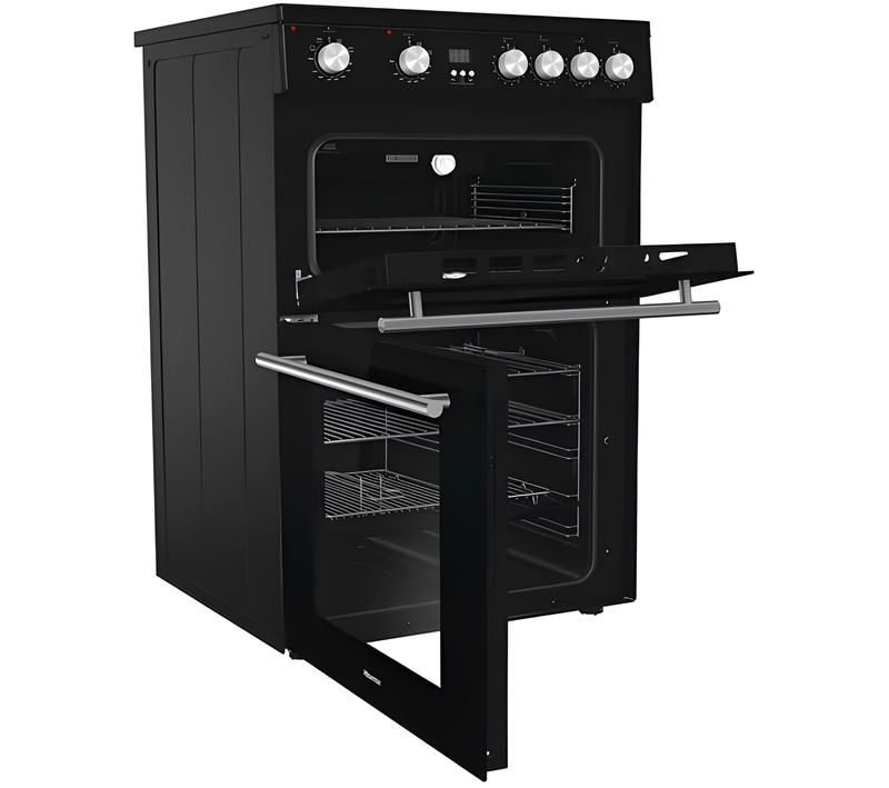 Hisense HDE3211BIBUK - Black Electric Double Oven Cooker - Induction Hob - A+/A Energy