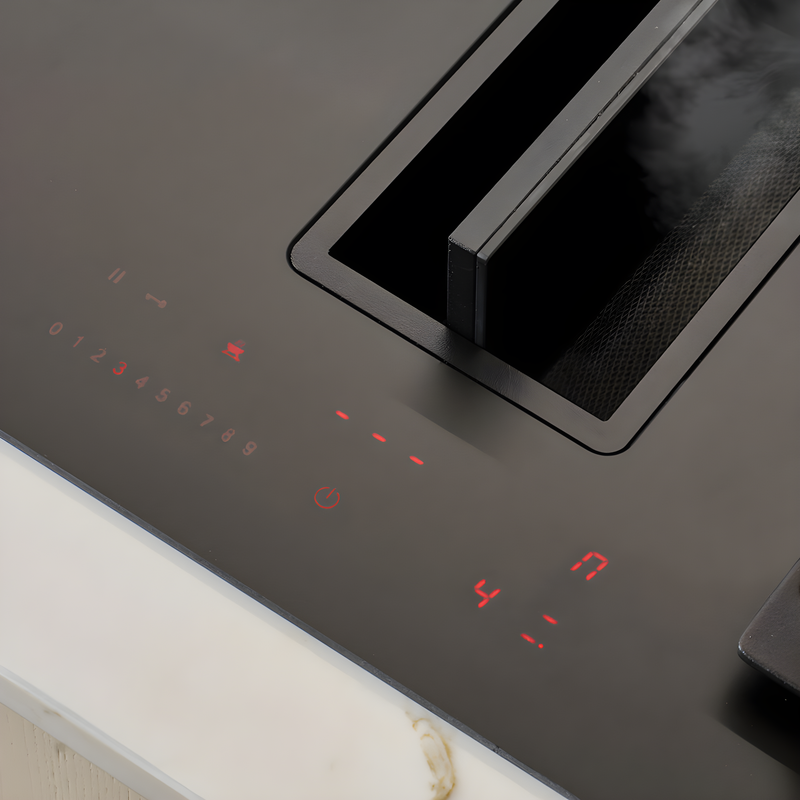 Caple PLASDD832MB - Matt Black 83cm Induction Venting Hob - A++ Energy
